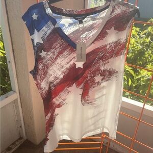 NWT Mens Patriotic Muscle Tank Size Large